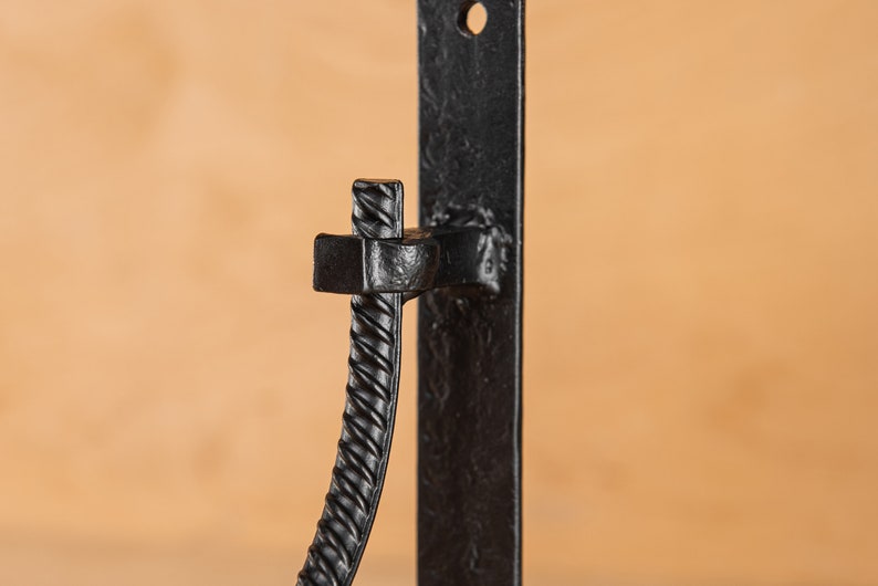 Hand Steel Rebar Shelf Brackets Textured Metal Plates Etsy