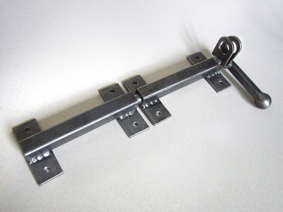 Industrial Handcrafted Double Barn Door Latch for Craft Supplies