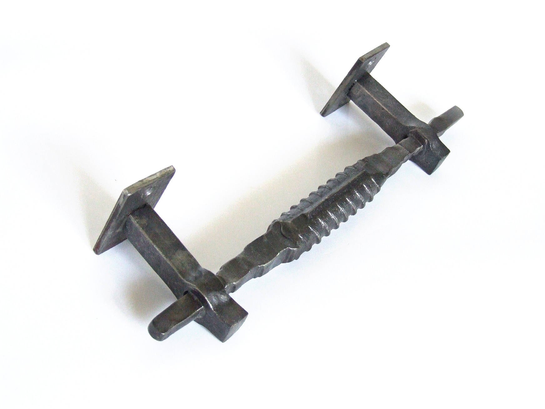 Blacksmith Made Hand Rebar Door Pulls Knobs Handles Etsy