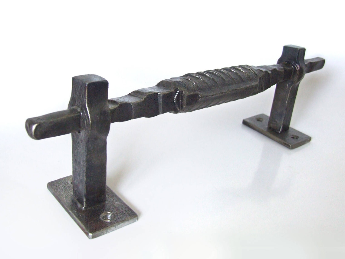 Blacksmith Made Hand Rebar Door Pulls Knobs Handles Etsy