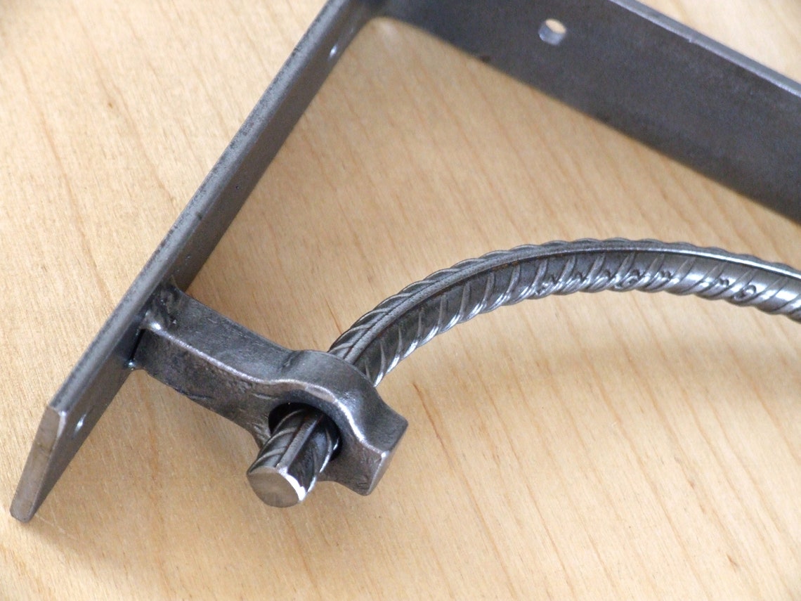 Hand Steel Rebar Shelf Brackets Industrial Storage Etsy