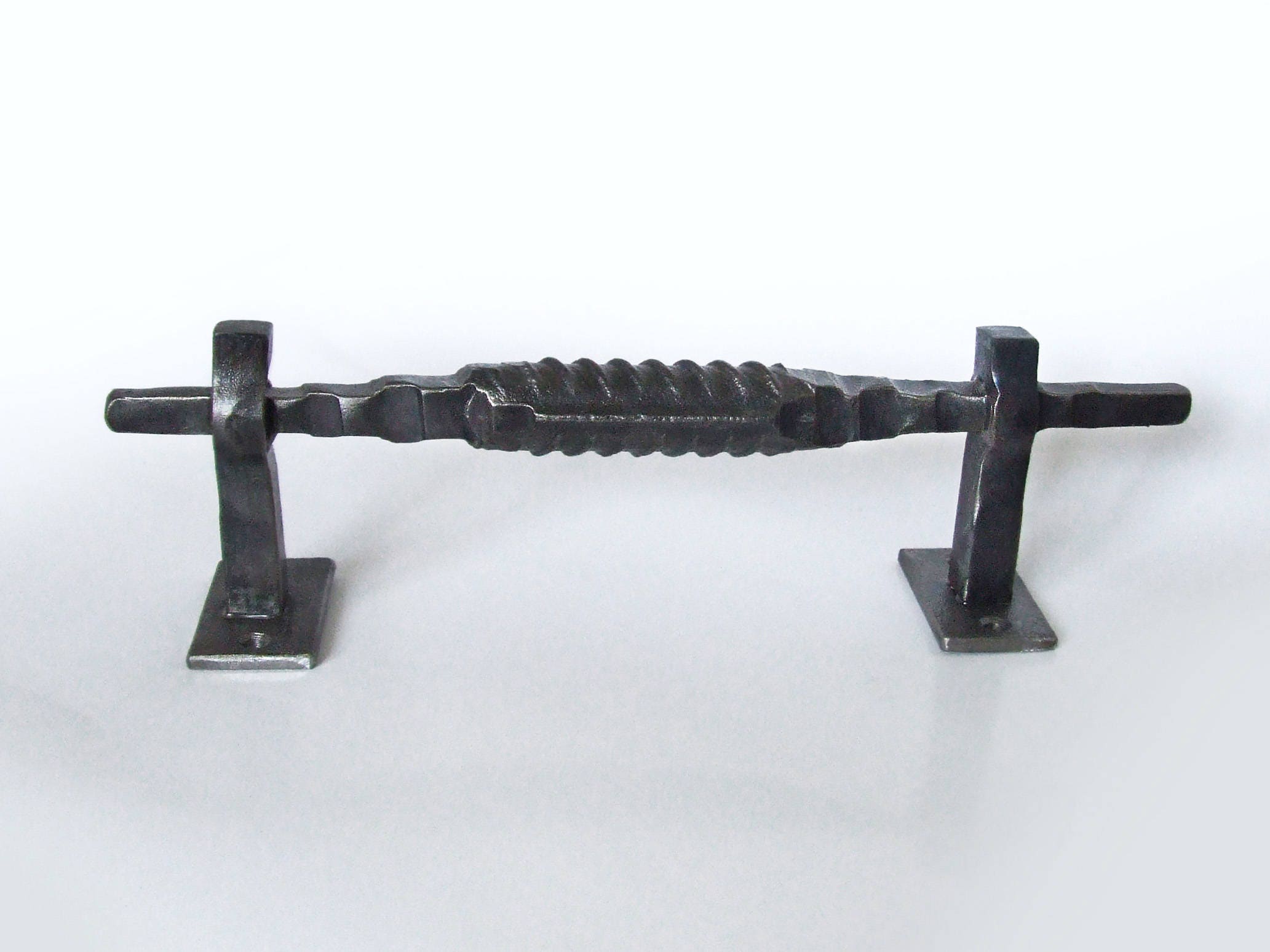 Blacksmith Made Hand Rebar Door Pulls Knobs Handles Etsy