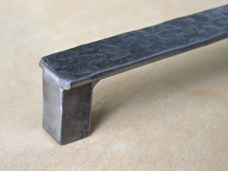 Blacksmith Made Modern Industrial Drawer Pulls Knobs Handles Etsy