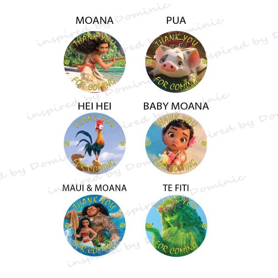 Digital Only Thank You s Moana Characters Ready To Etsy Digital Only Thank You s Moana Characters Ready To Etsy