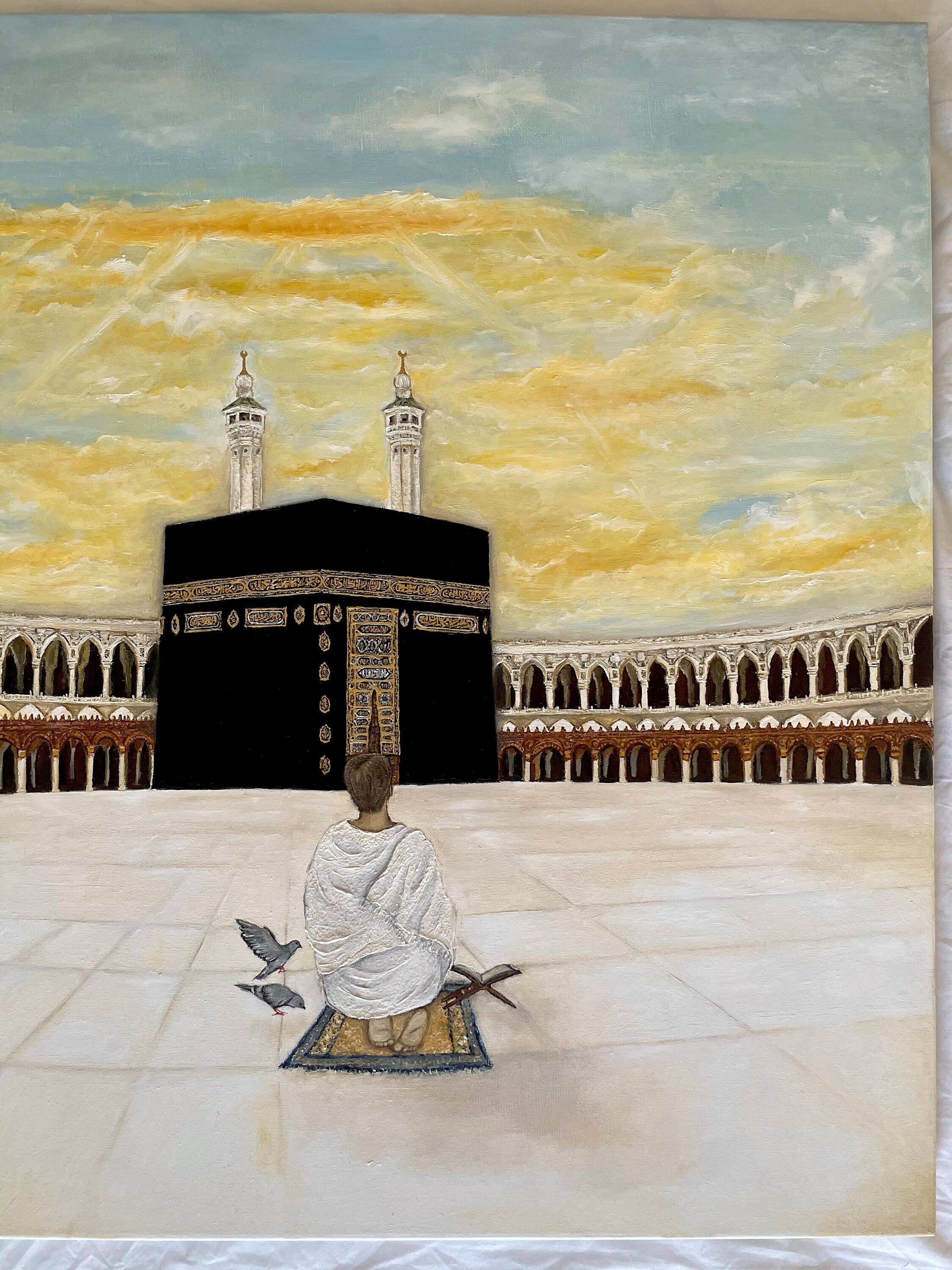 Kaaba Painting Masjid Al Haram Hajj Painting Islamic Etsy Canada
