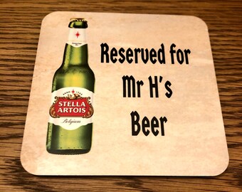 Reserved for personalised beer mat