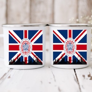 King Charles III Coronation Celebration 6th May 2023 mug, Welsh royal mug. Royal Memorabilia Gift. King Charles Enamel mug. King Charles Mug