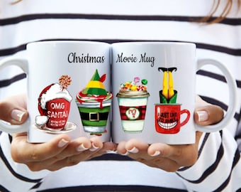 Elf, Santa I know him, Buddy the Elf,Christmas Eve mug.Christmas movie mug,Festive Mug .Stocking filler, Secret Santa gift. Personalised mug