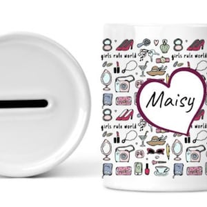 Personalisierte Teenager Mädchen Spardose. Ersparnisse ausmachen. Wunsch Name Spardose Parfüm Spardose.Sparschwein. Mädchen Wochenende .Gifts für Kinder