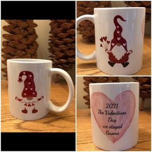 Valentines personalised gonk mug
