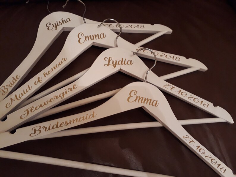Personalised Wedding Coat Hangers Etsy