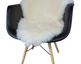 Naturasan Sheepskin Lambskin Rug from Europe, Best Quality in Hair and Denisty, Natural White