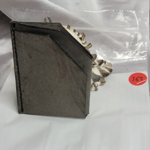 Cuero genuino, cartera hecha a mano, cosido a mano, hilo encerado de nylon, nuevo, hecho en los EE.UU., cuero natural, buen regalo, Gunmetal / gris, nuevo