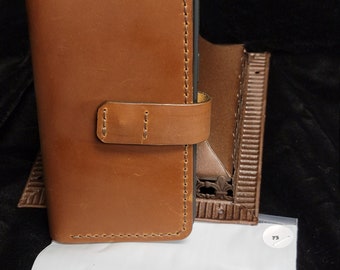 Genuine leather. iphone 13 pro max  #73, leather folio/ wallet case, cards pocket, new ,handmade, hand stitched, made in the USA, new