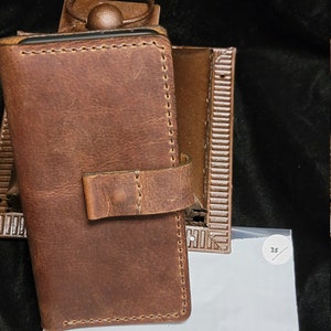 Genuine Leather  #25 hand stitched  hand made folio case for Samsung 21 ultra, brand new, impact resistant case,made in the USA, new