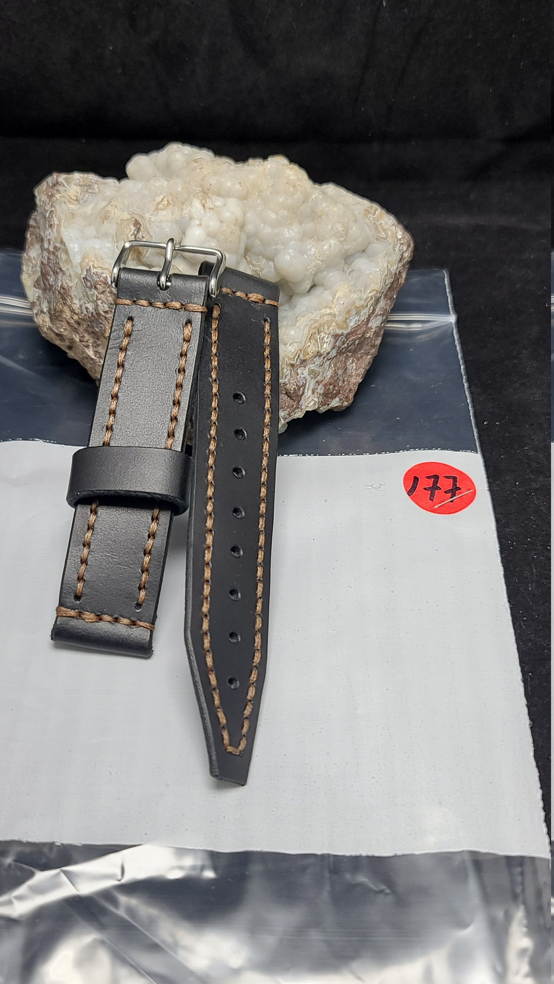 Genuine Leather Luxury Watch Strap22mm silver Color Etsy Canada