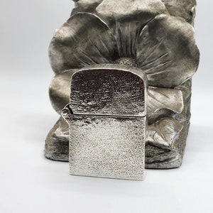 Genuine Sterling Silver Zippo Lighter Case,  with plasma/arc electronic insert, new, made in the USA, hand made, new, collectable gift.