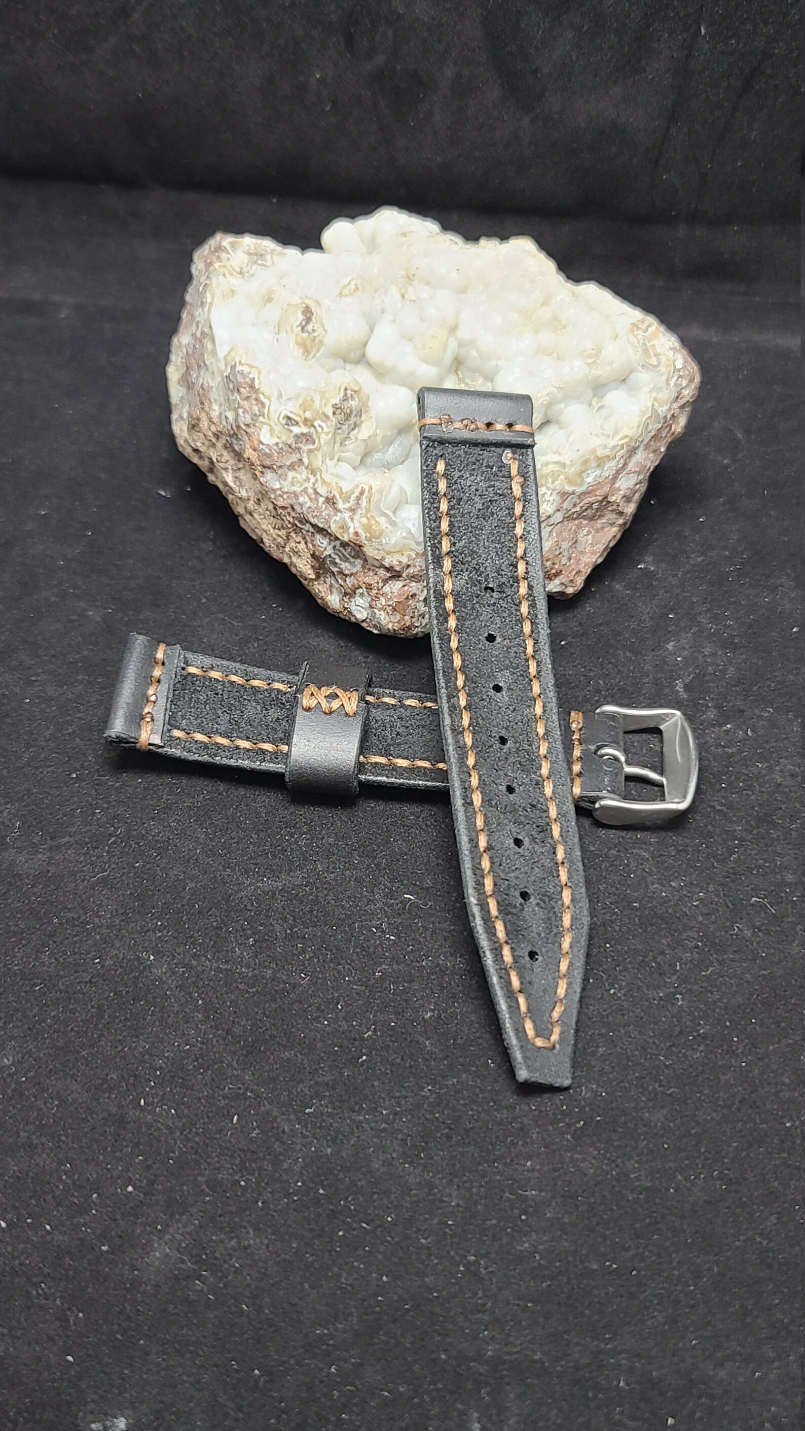 Genuine Leather Luxury Watch Strap22mm silver Color Etsy Canada