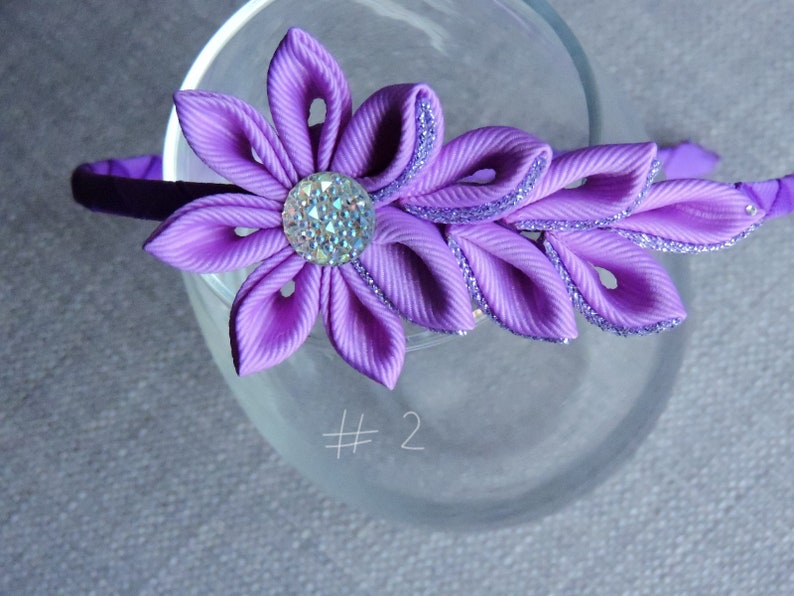 Headband. Fabric Flower Headband. Kanzashi Headband. Etsy