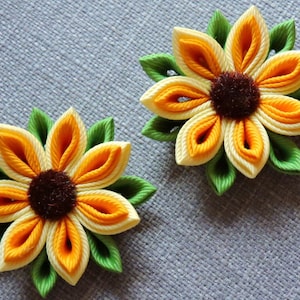 Sunflower Hair Clip Set of 2 Hairs Clip