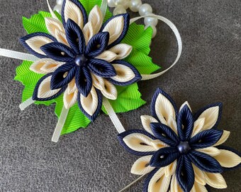 Set da ballo con boutonnière e corsage da polso per matrimonio.