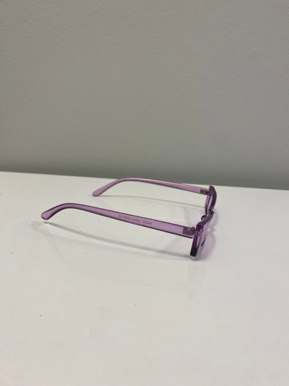 Chic Purple Rectangle Sunglasses - image 2