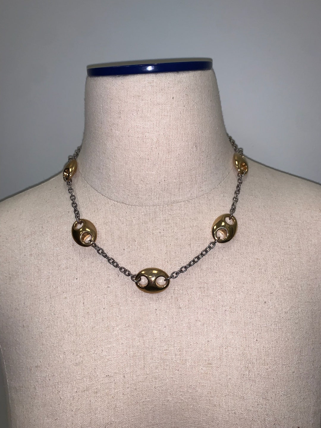 Two Line Chain Two Toned Chain - Etsy