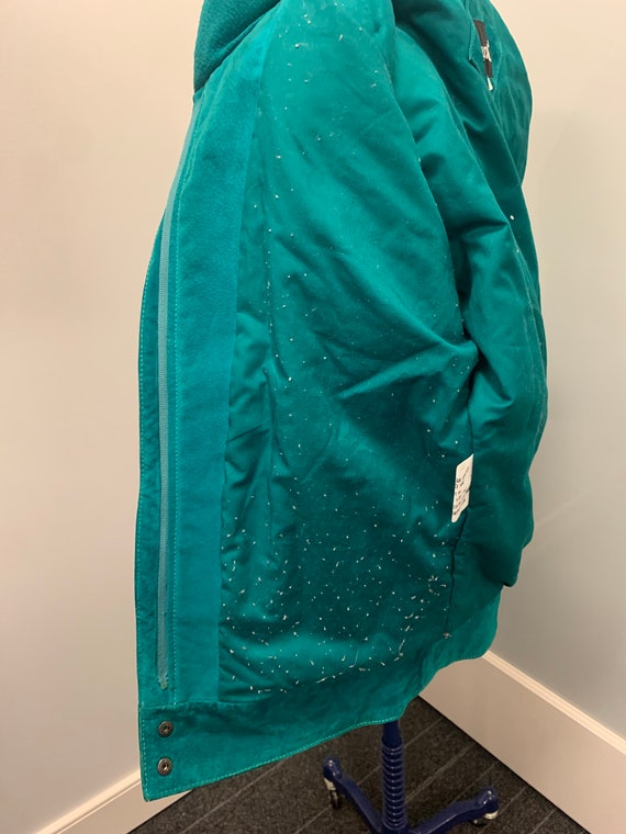 Teal Suede Bomber - image 6