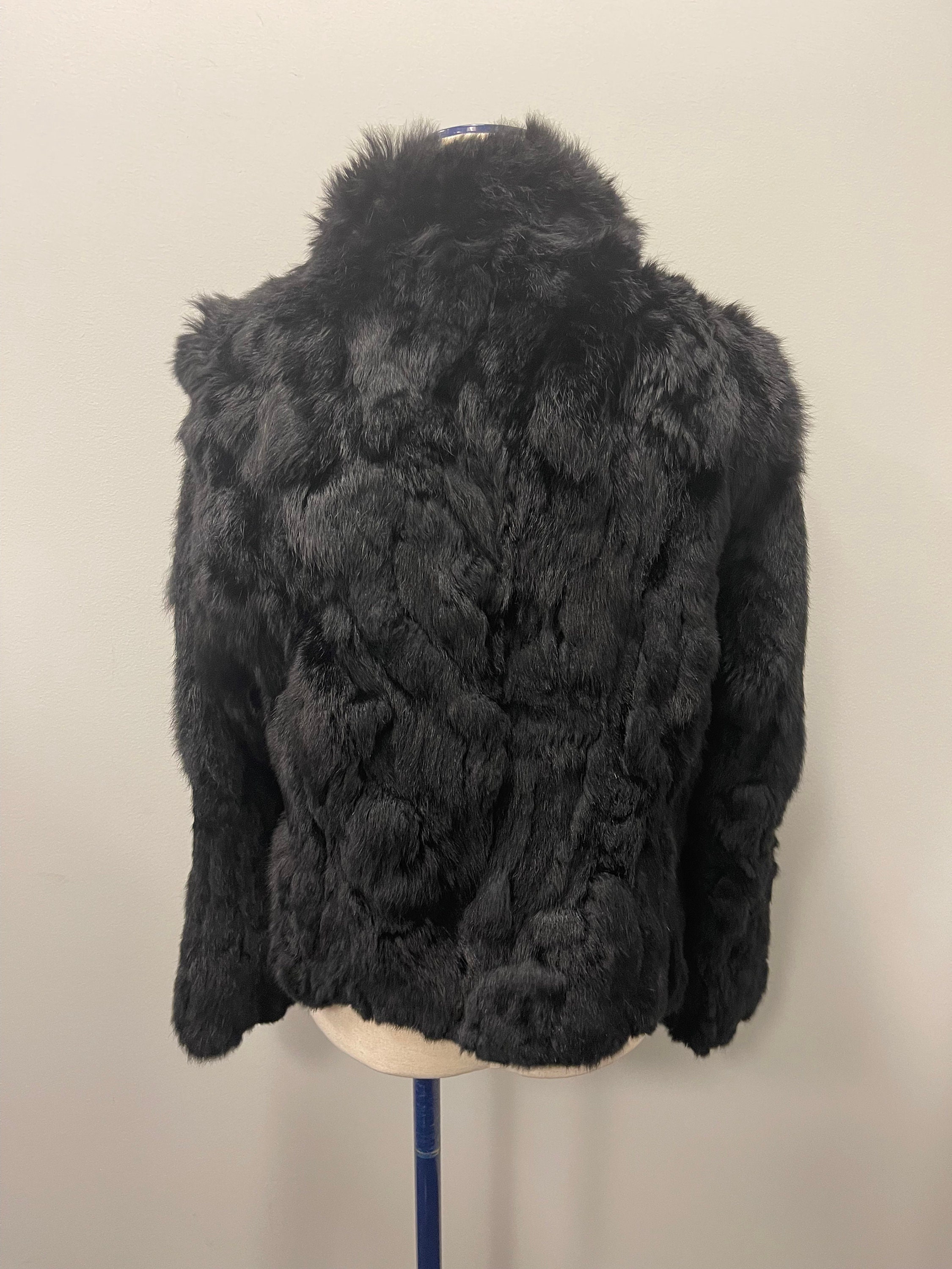 Black Fur Coat - Etsy