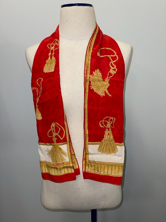 Red Golden Rope Scarf - image 2