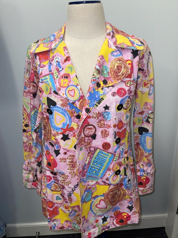 Pink Printed Jacket - image 1