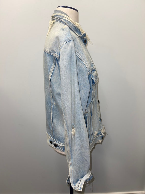 Distressed Denim Jacket - image 2