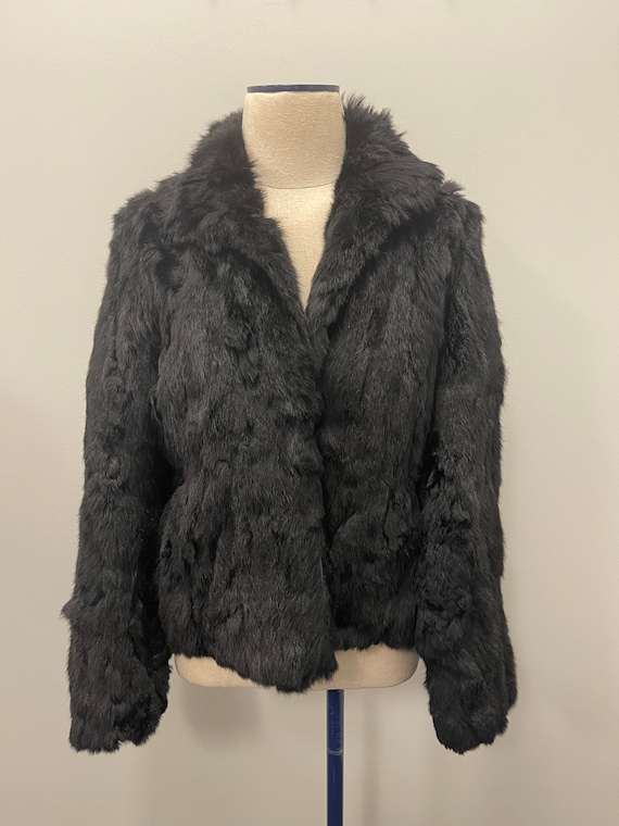 ジャケット・アウター 00s volume fur coat black archive Black Fur Coat - Etsy