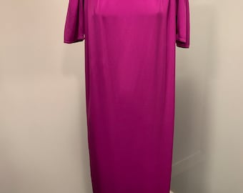 Purple Column Shift Dress