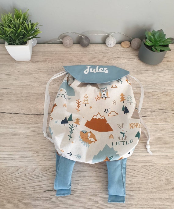 Sac A Dos Maternelle Creche Nounou Personnalisable Etsy
