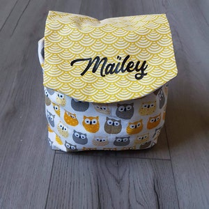 Sac à dos maternelle crèche nounou personnalisable