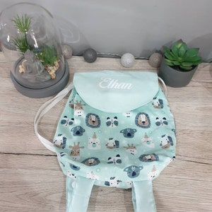 Sac à dos maternelle,animaux sauvage,crèche nounou personnalisable