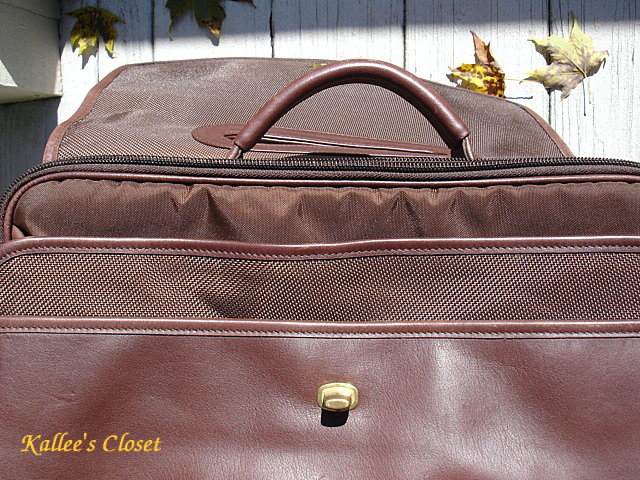 VTG Coach H7S-0544 Whiskey Brown Leather Padded Laptop Bag 