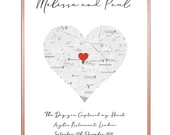 Personalised Anniversary Love story Art