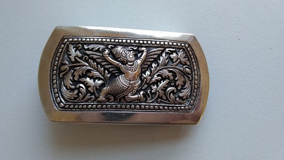 Vtg Asian Sterling Silver Ornate Intricate Rare Ga