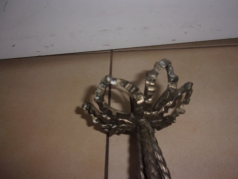 Vintage twisted iron chandelier