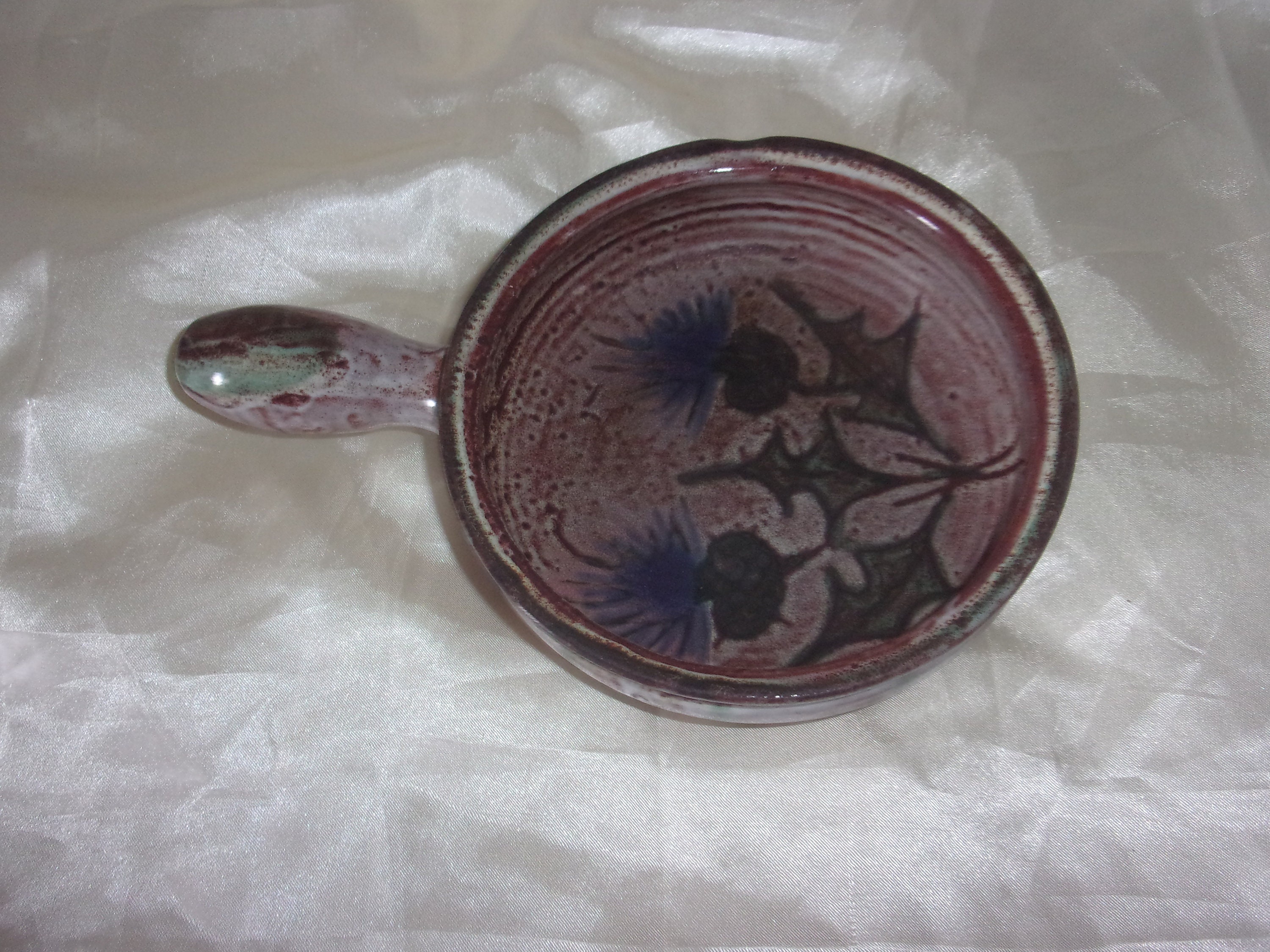 Poêlon Vintage Décor Chardons Vallauris | de Aux Chardons