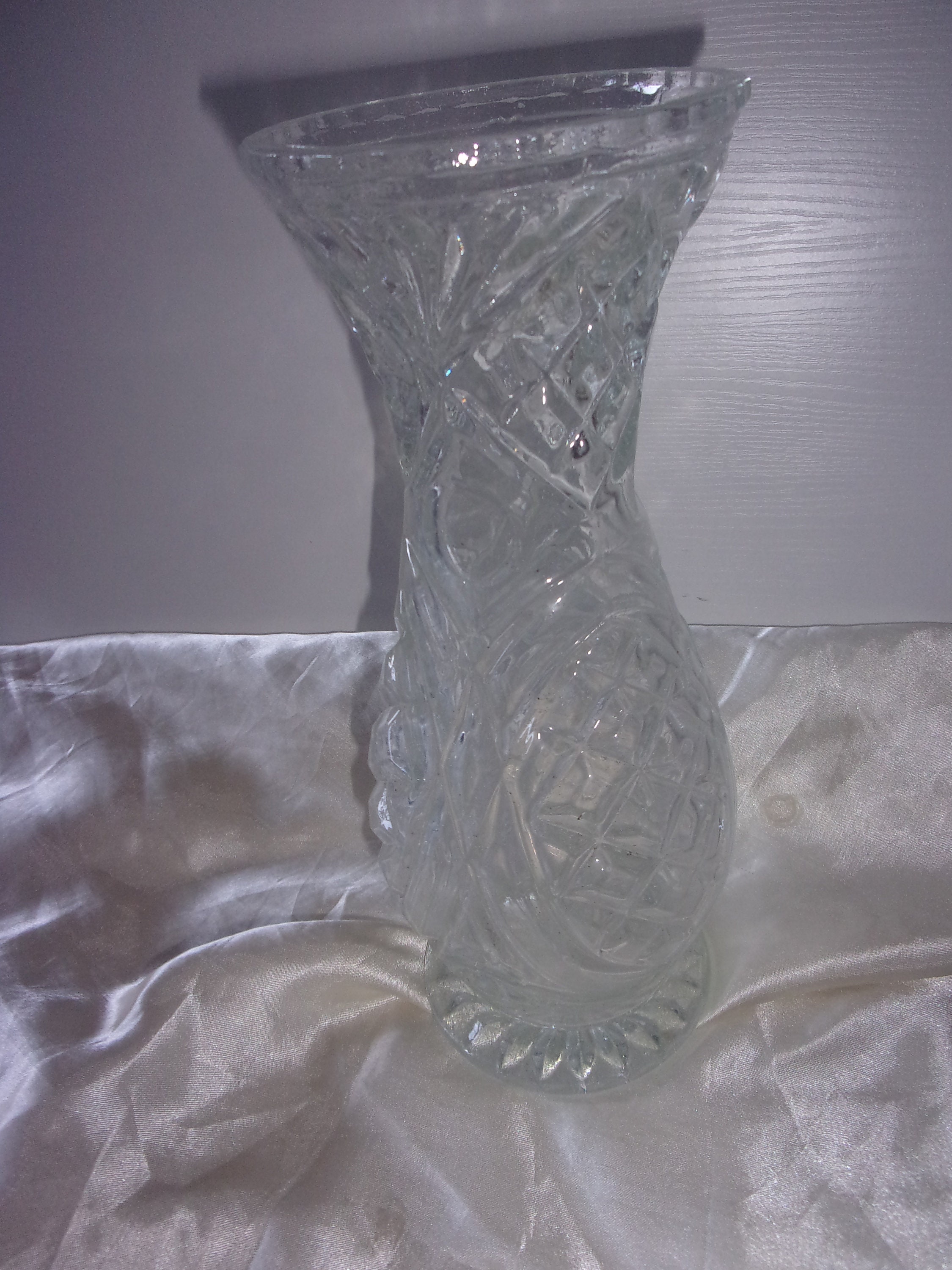 Vase en Verre Ciselé