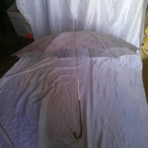 Old nylon umbrella