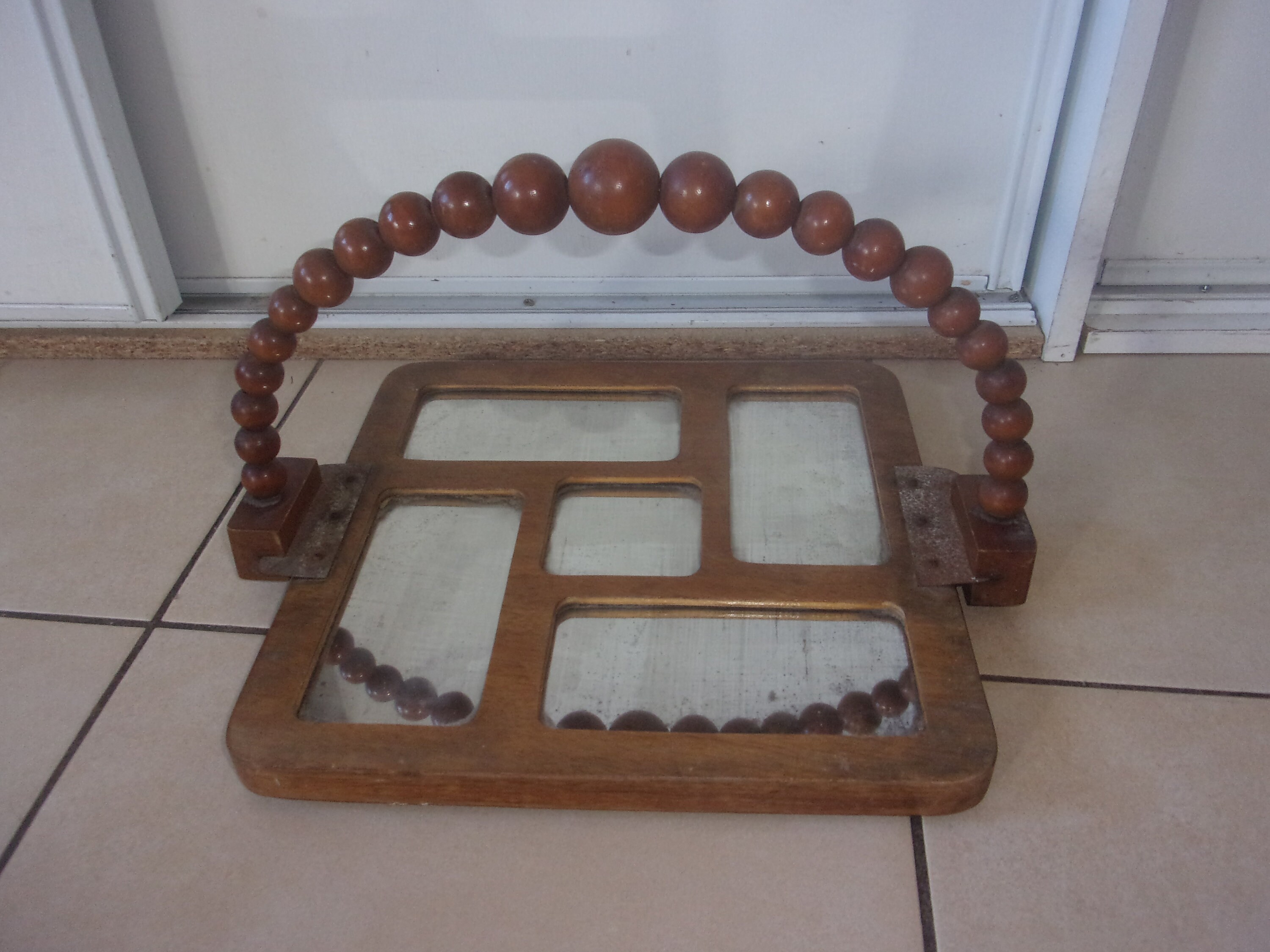 Ancien Plateau de Service en Bois