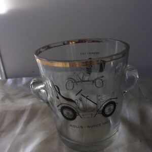 ANCIEN SEAU À glace en verre émaillé royo gordiola Catalan Espagne art nouveau EUR 29,00 - FR