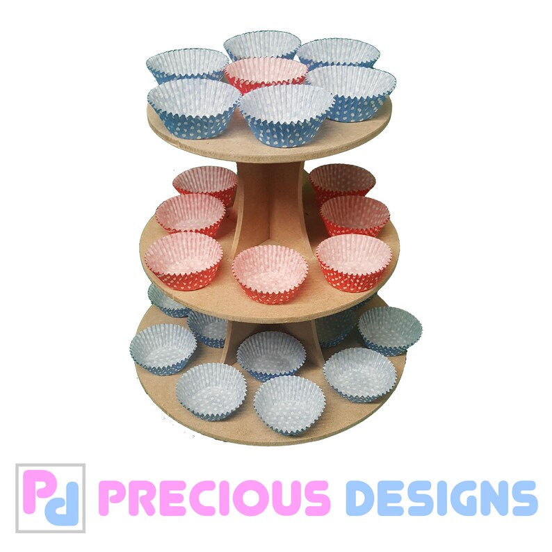 3 Tier Circle Cake Cupcake Stand Wedding Gift Craft Diy Party Etsy