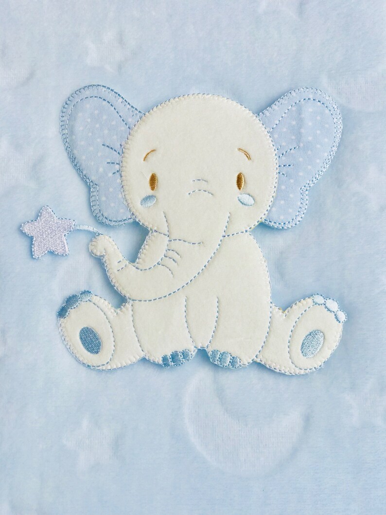 Kuscheldecke mit Namen Babydecke Decke Taufe Elefant | Etsy