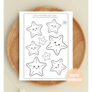 Mermaid Party Coloring Page, Mermaid Party Activity, Mermaid Printables - INSTANT DOWNLOAD - Printable PDF full color -or- black and white