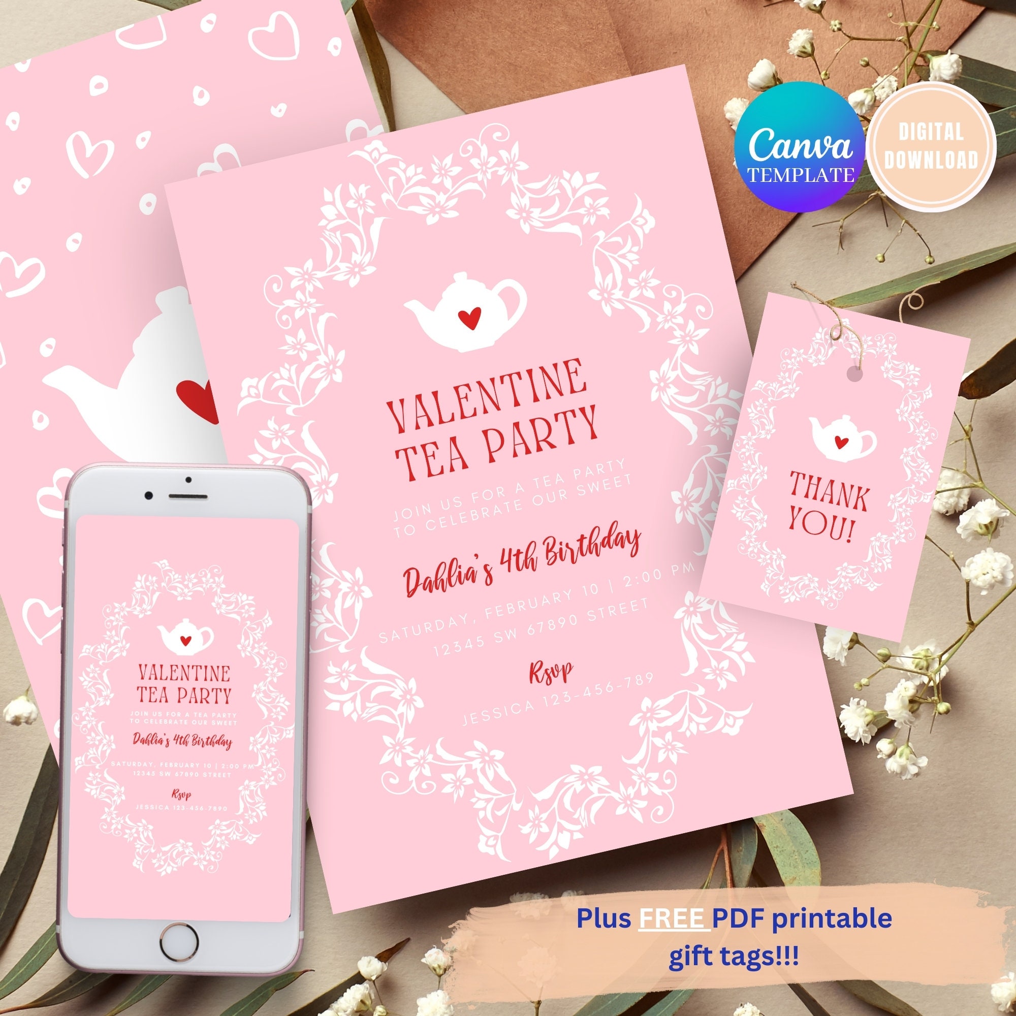 editable-valentine-birthday-invitation-valentine-party-invitation-valentine-tea-party-invitation-heart-valentines-day-instant-download-etsy